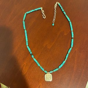 Carolee Sterling Silver and Turquoise Necklace